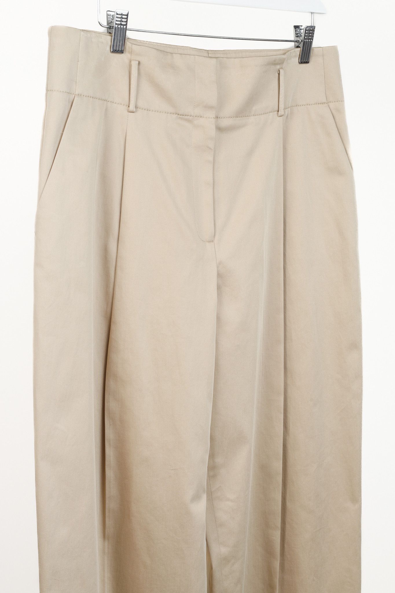Other Lewit Tan Pleated Front Pant Size 34" / US 12 / IT 48 - 3 Thumbnail