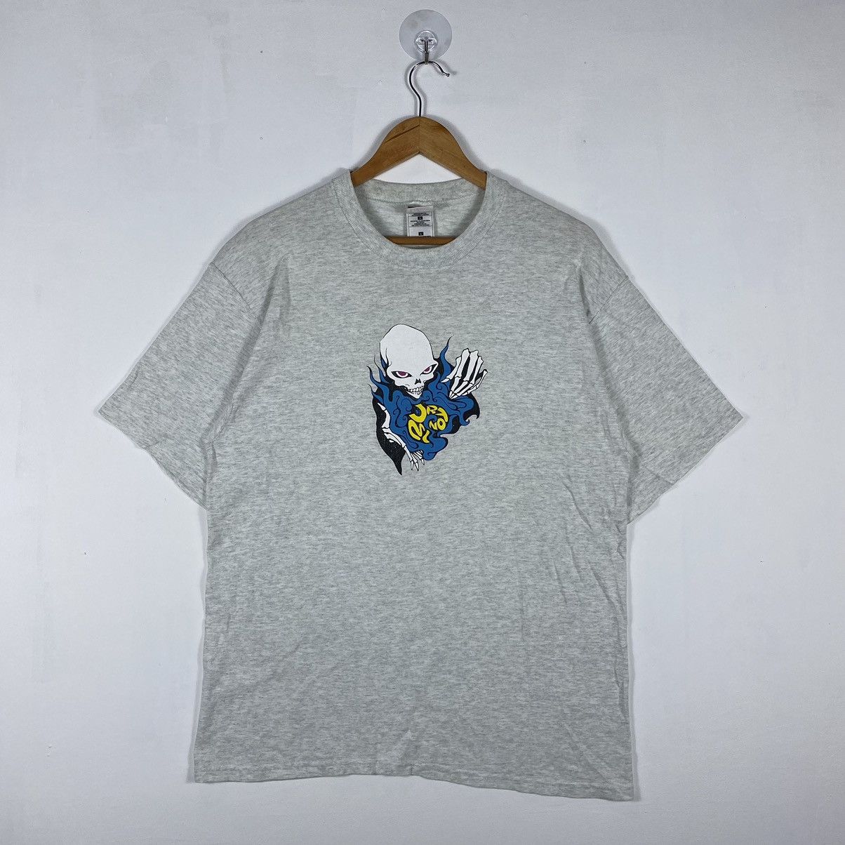 Burton Vintage 90's BURTON Skull Graphic Skate Streetwear Tee Size US L / EU 52-54 / 3 - 2 Thumbnail