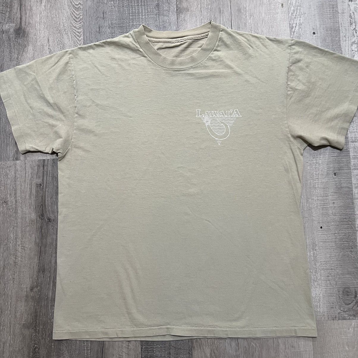 Vintage VTG Lawai'a Beige KALA Unicorn Fish Hawaiian Fishing Shirt Size US L / EU 52-54 / 3 - 2 Thumbnail