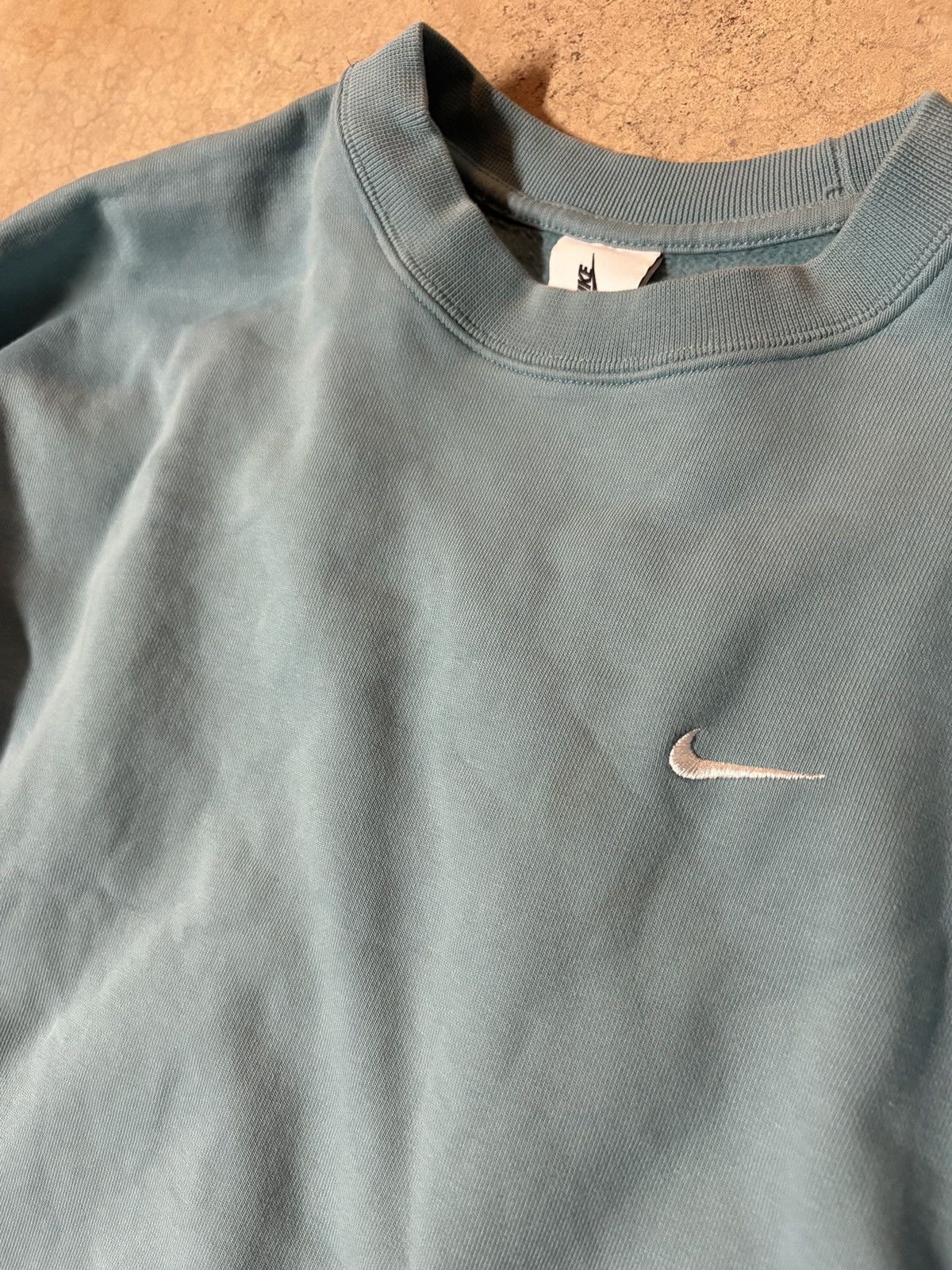 Nike Nike Lab Solo Swoosh Crewneck Sweatshirt Turquoise Medium Size US M / EU 48-50 / 2 - 2 Thumbnail