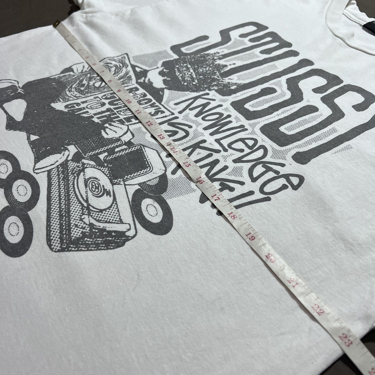 Stussy Vintage Stussy Knowledge is King Tee Shirt XL Size US XL / EU 56 / 4 - 11 Thumbnail