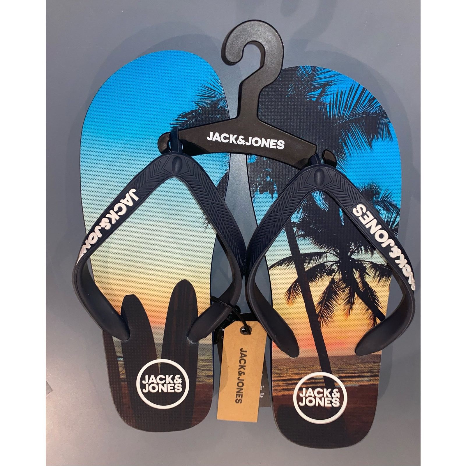 Jack & Jones NEW** Jack & Jones Mens Flip Flops Surfing Size US 7.5 / EU 40-41 - 4 Thumbnail