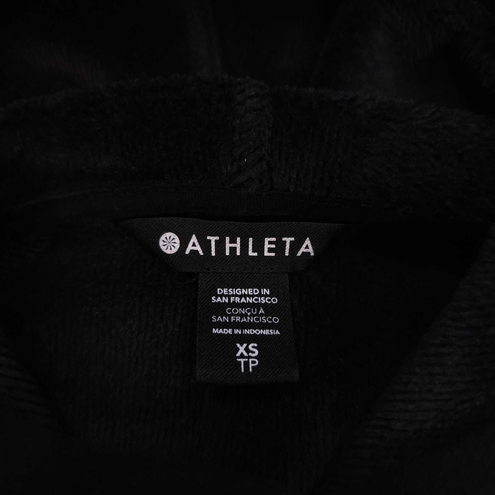 Athleta Athleta Cozy Karma Hooded Sweatshirt Black Sz Extra Small Size XS / US 0-2 / IT 36-38 - 6 Thumbnail