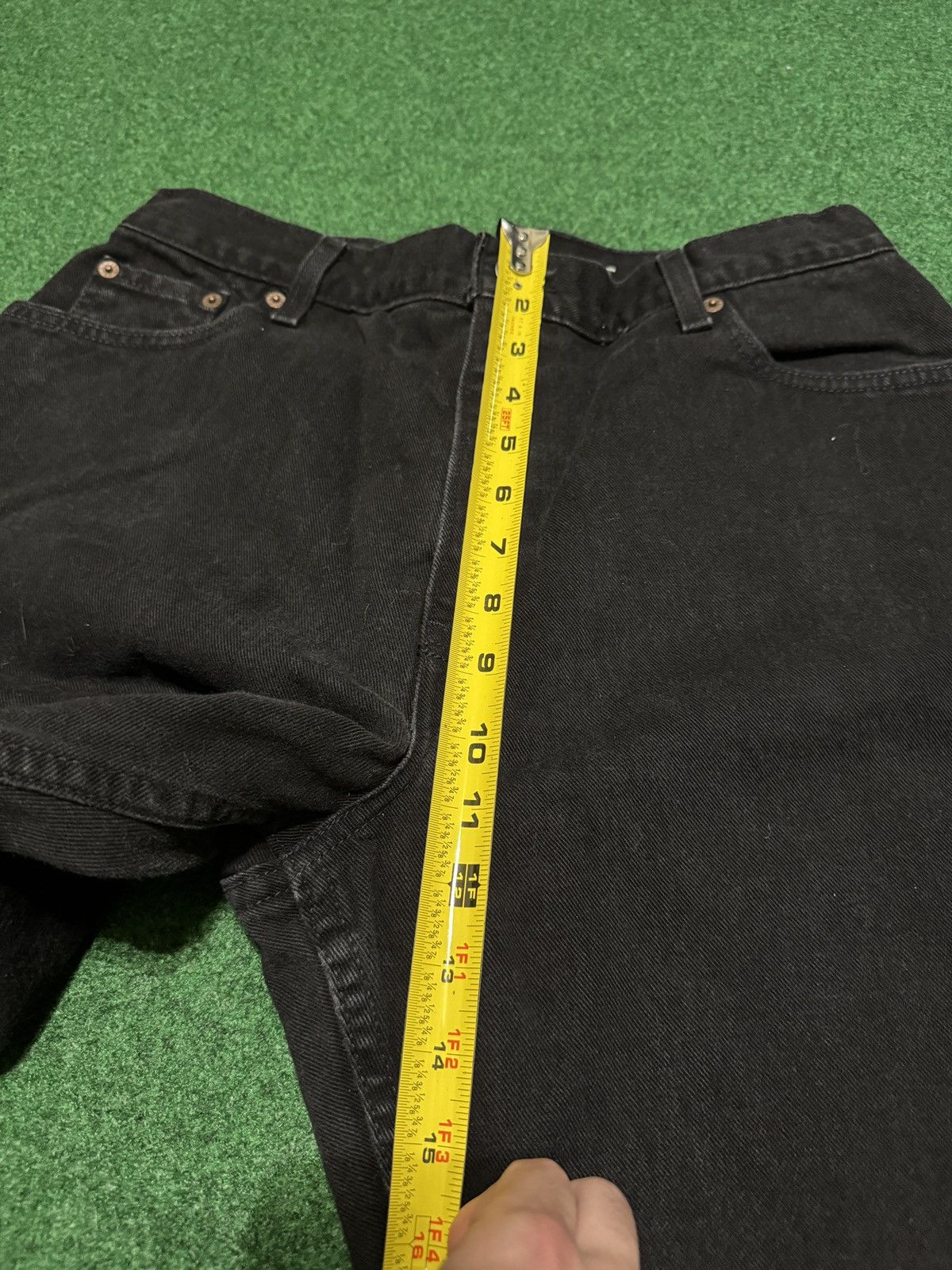 Levi's Vintage Clothing Vintage Levi’s 550 Relaxed 16 Black Dark Denim 34x30 Jeans Size 38" / US 16 / IT 52 - 11 Thumbnail