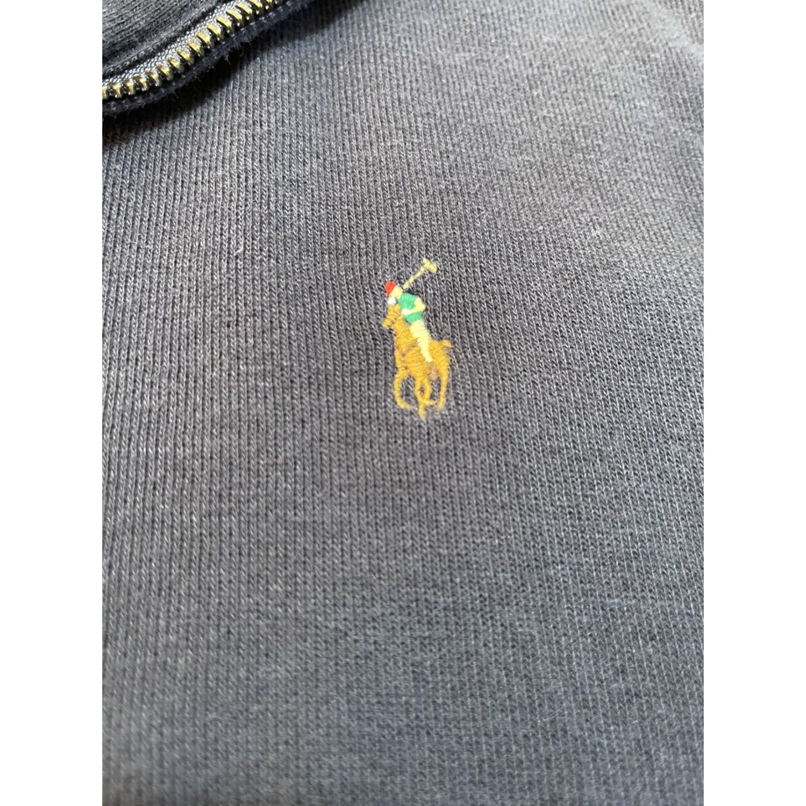 Polo Ralph Lauren Polo Ralph Lauren Estate Rib Sweater 1/4 Zip Mock Neck Pullover Blue XL Mens 1990s Designer Knit Size US XL / EU 56 / 4 - 4 Thumbnail