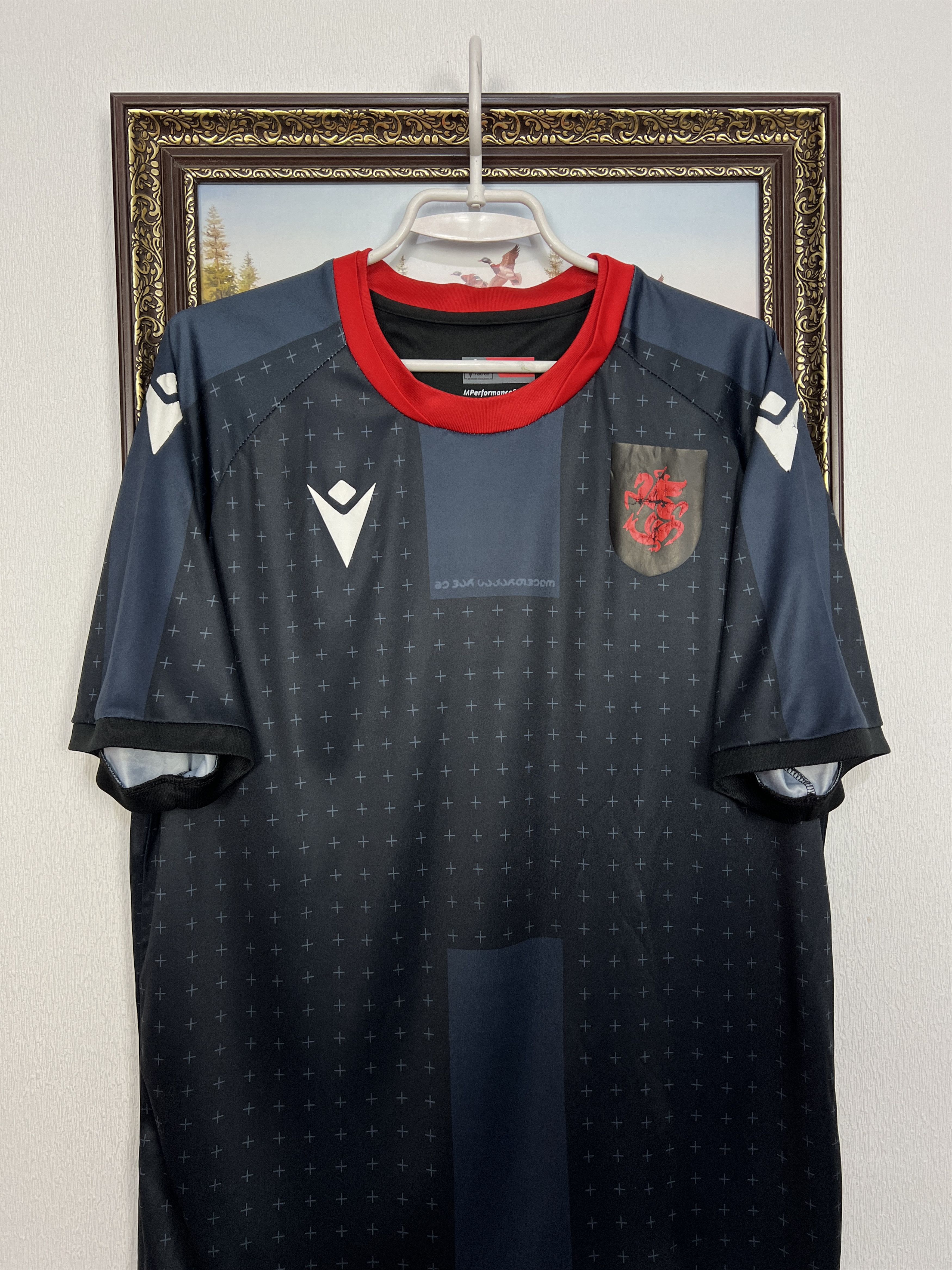 Macron Georgia Away Football Shirt Soccer Jersey National Trikot Size US XL / EU 56 / 4 - 2 Thumbnail