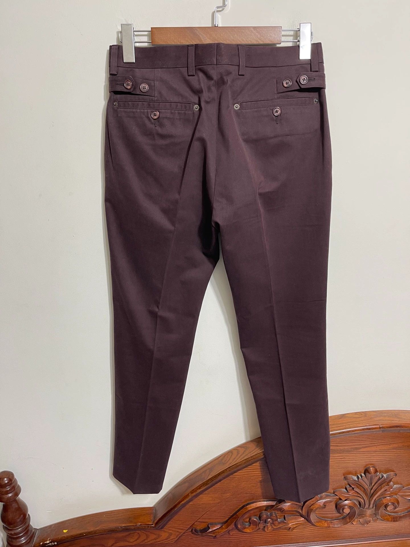 Dolce & Gabbana Dolce&Gabbana Burgundy Chino 44 IT Size US 28 / EU 44 - 2 Thumbnail