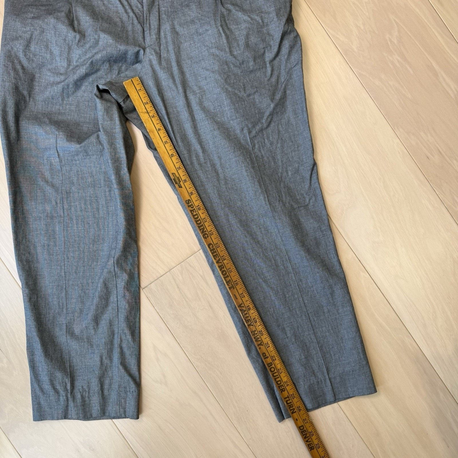 Suitsupply Suit Supply Dress Pants 35 Gray Pleated Made in Italy Size US 35 - 8 Thumbnail