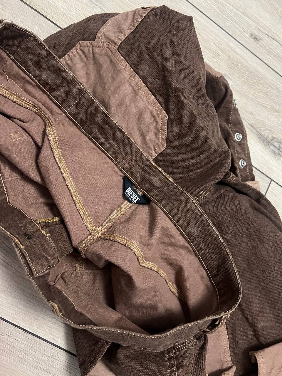 Diesel Diesel Double Knee Painters Brown Jeans D-Franky Jogg Size US 43 - 5 Thumbnail