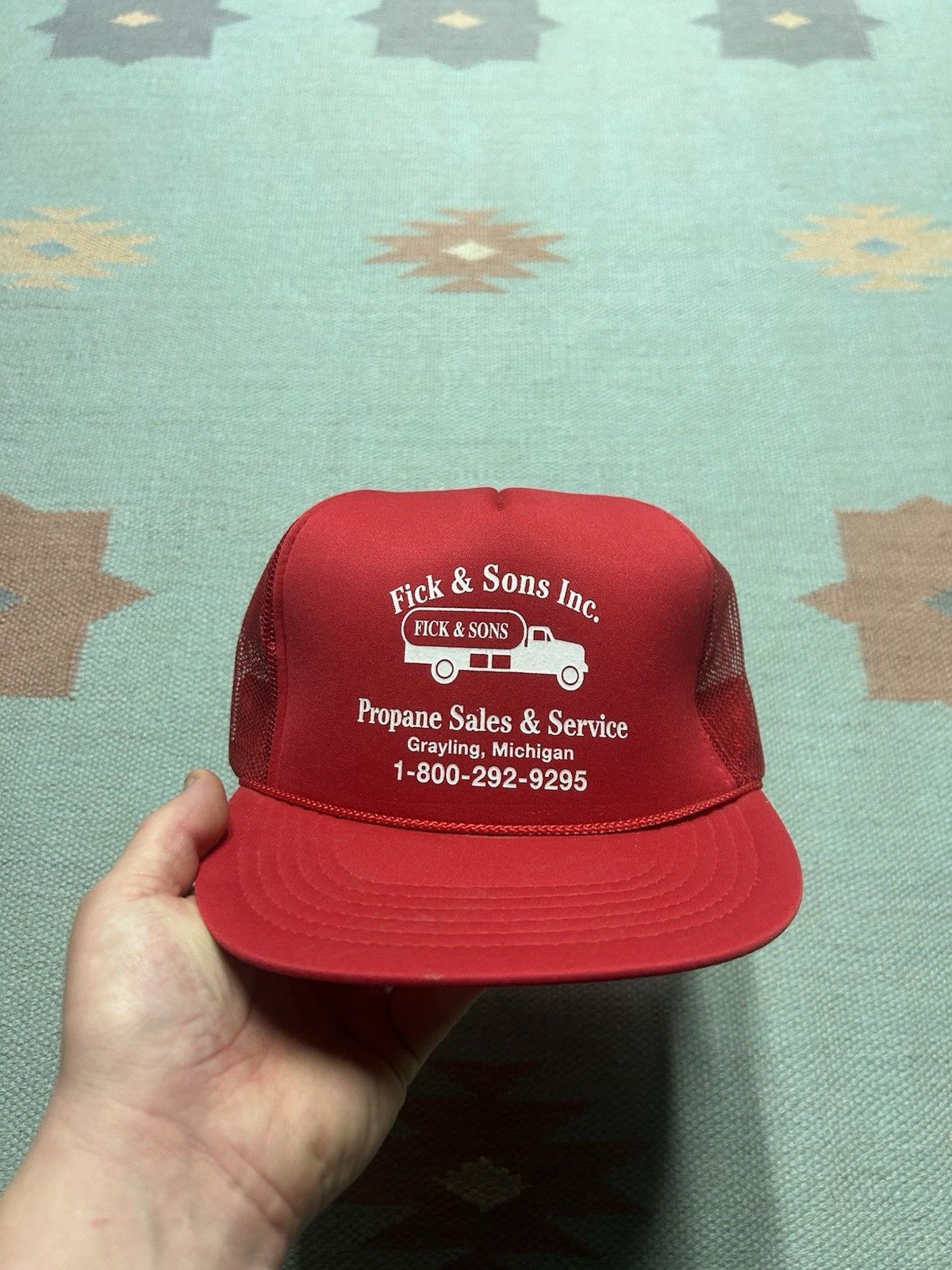 Vintage Vintage trucker hat Fick & sons propane grayling Michigan Size ONE SIZE - 2 Thumbnail