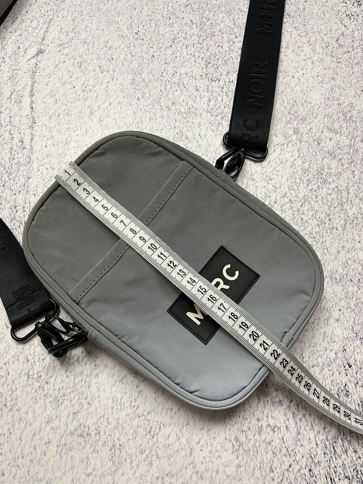 M+Rc Noir M+RC Noir Shoulder Bag Gray Reflective Rare Hype Streetwear Size ONE SIZE - 14 Thumbnail