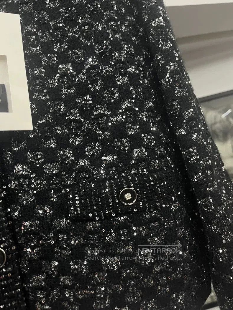 Chanel Chanel 23B Black Sequin Knit Top. Size US S / EU 44-46 / 1 - 2 Thumbnail