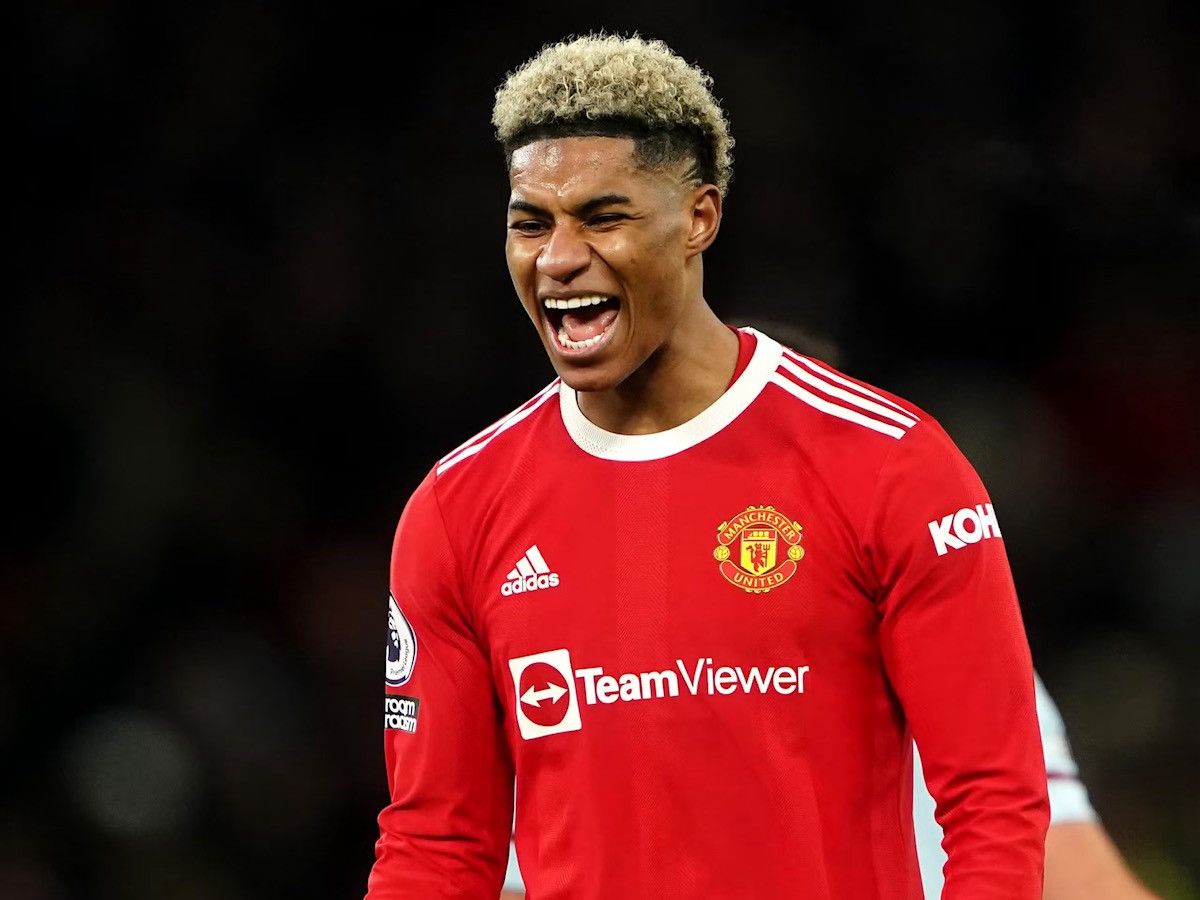 Vintage MAN UNITED ADIDAS 2021/2022 SOCCER HOME JERSEY #10 RASHFORD Size US L / EU 52-54 / 3 - 11 Thumbnail