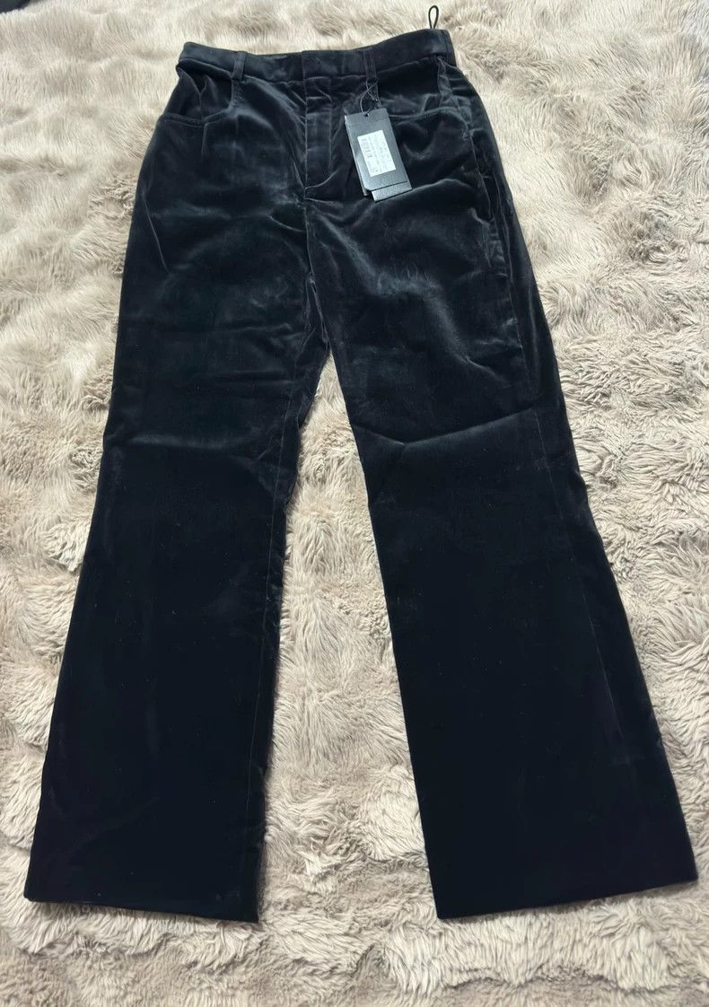 Saint Laurent Paris Saint Laurent Women's Velvet Flare Pants Size 36" / US 14 / IT 50 - 1 Thumbnail