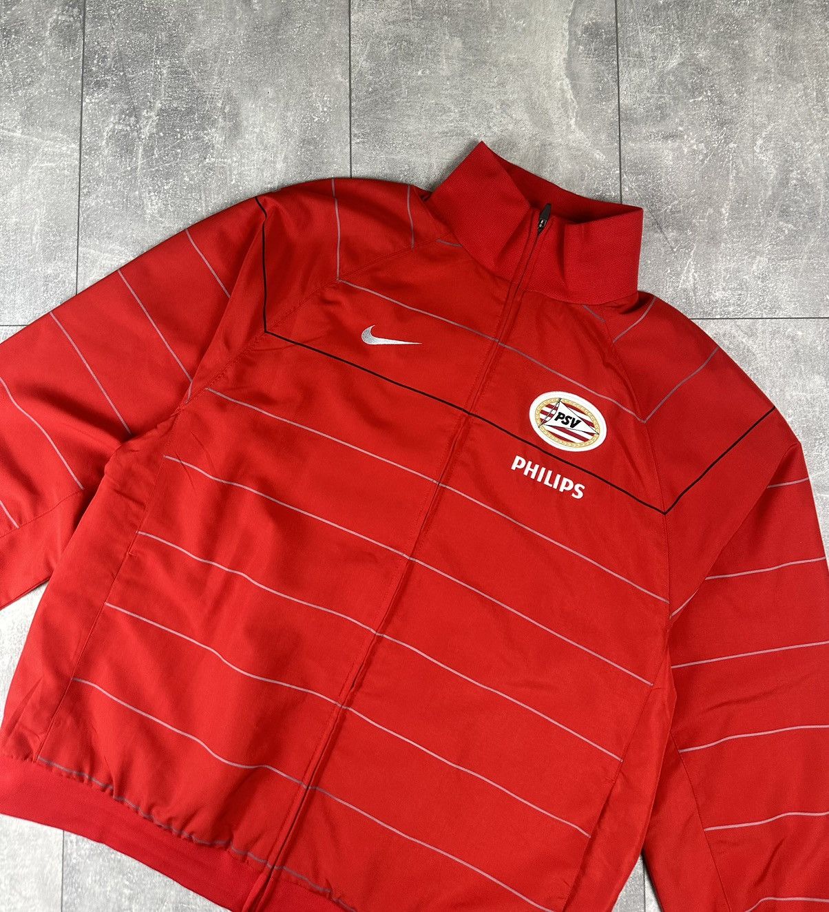 Nike Nike PSV Eindhoven Soccer Football 2000S Track-Top Vintage Size US XL / EU 56 / 4 - 2 Thumbnail