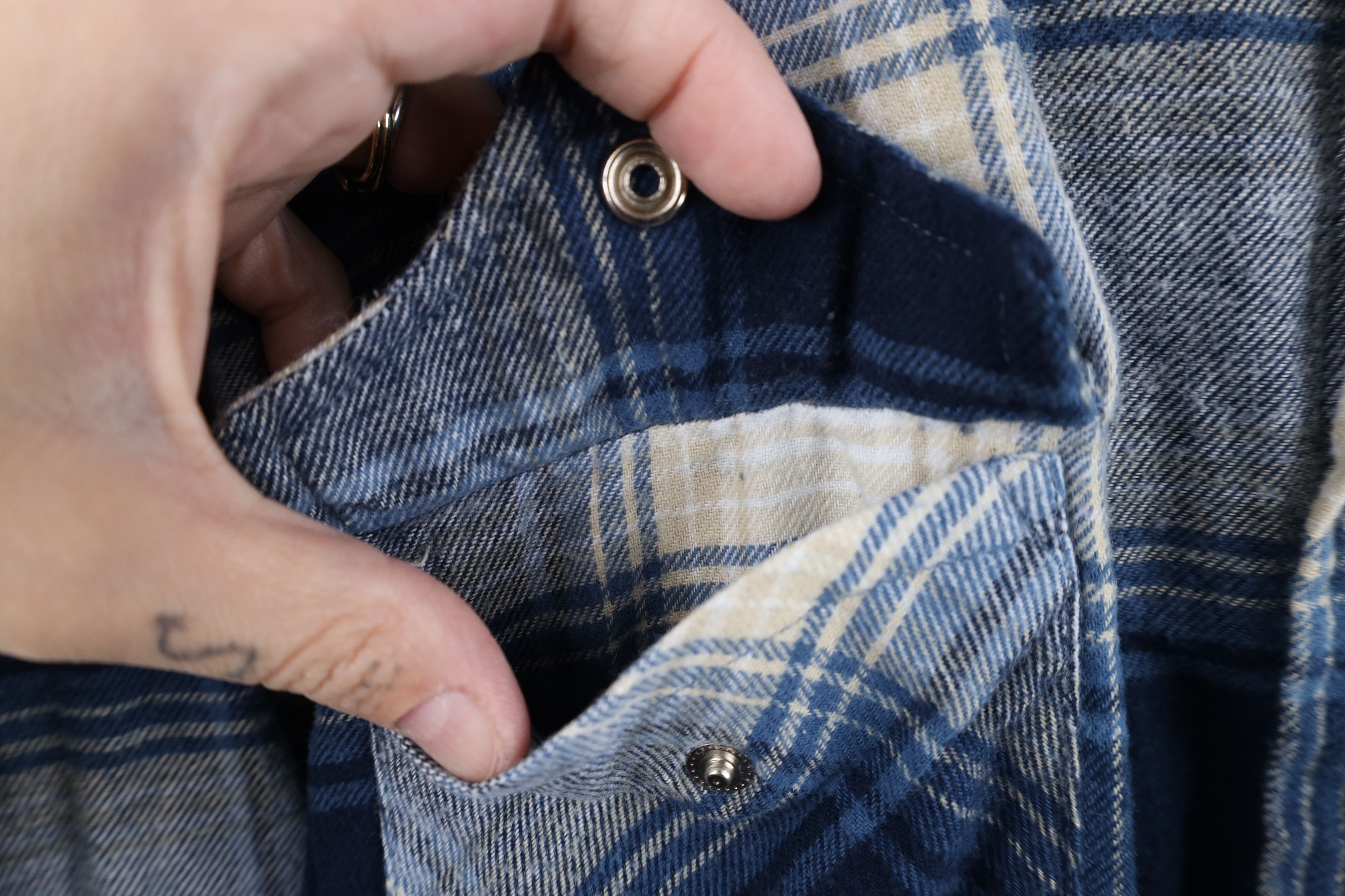 Vintage Vintage 90s Streetwear Rodeo Flannel Button Shirt Plaid Size US L / EU 52-54 / 3 - 6 Thumbnail