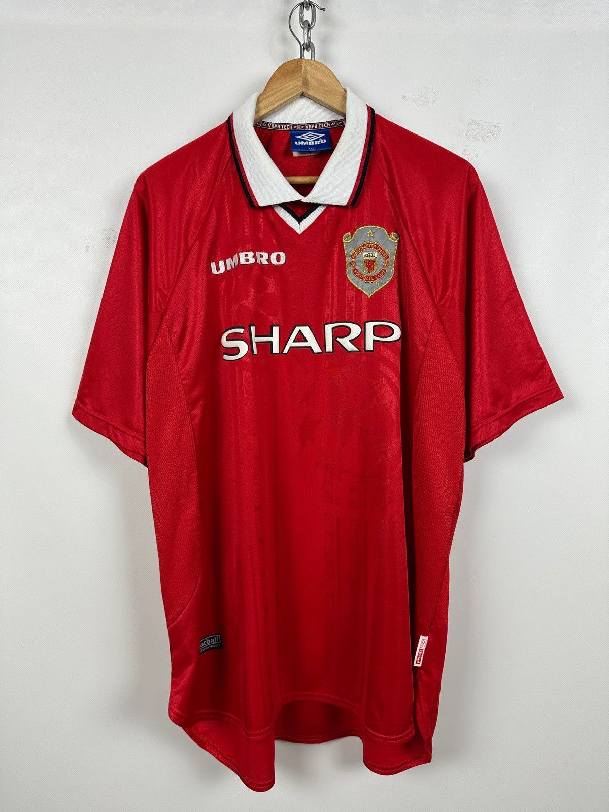 Umbro Vintage 1997-2000 Umbro Manchester United Rare Soccer Jersey Size US XXL / EU 58 / 5 - 1 Thumbnail