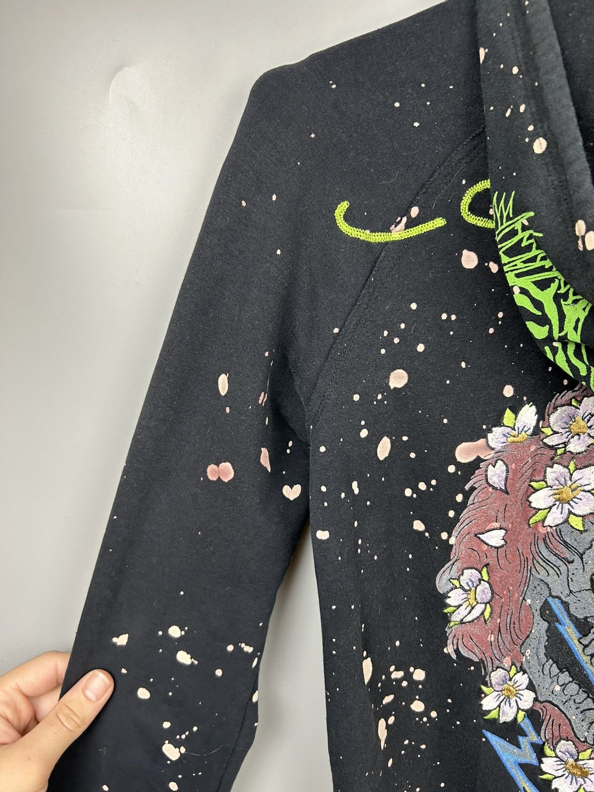 Christian Audigier × Ed Hardy × Vintage Vintage Ed Hardy Zip Up Hoodie Size XS / US 0-2 / IT 36-38 - 15 Thumbnail