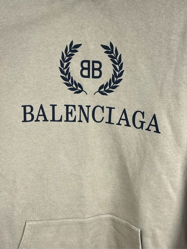 Balenciaga Balenciaga Khaki wheat-ear hoodie 2503-Nextarrow Size US M / EU 48-50 / 2 - 3 Thumbnail
