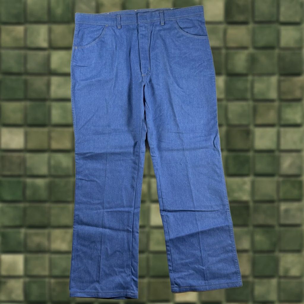 Wrangler VINTAGE Wrangler Jeans Mens 42x30 Wrangler Hero Stretch Flex-Fit Waist Denim Blue Cowboy 90s Size US 42 / EU 58 - 1 Thumbnail