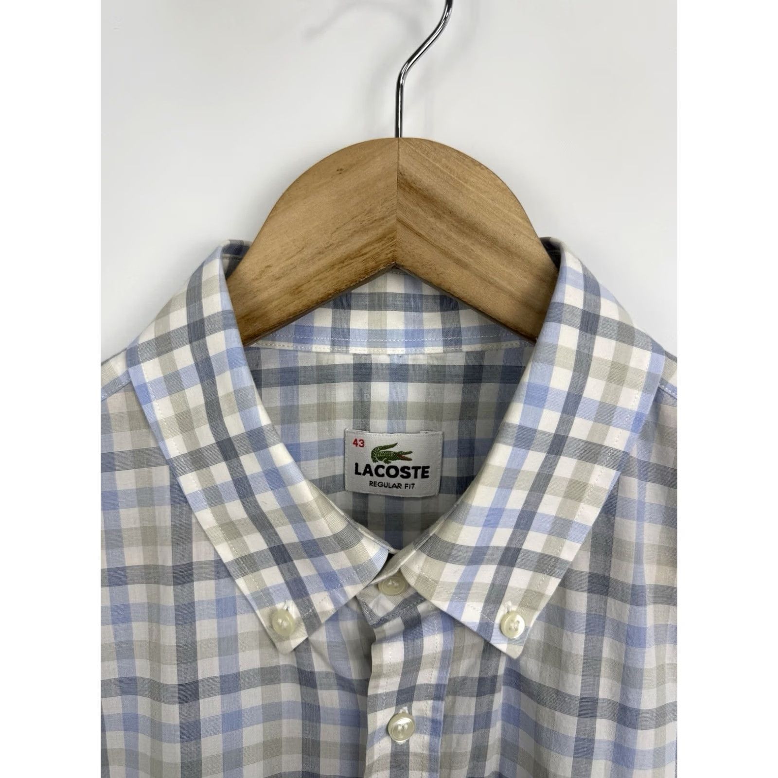 Lacoste VINTAGE Lacoste Shirt Mens 43 90s Regular Fit Made France Retro Size Size US XL / EU 56 / 4 - 5 Thumbnail