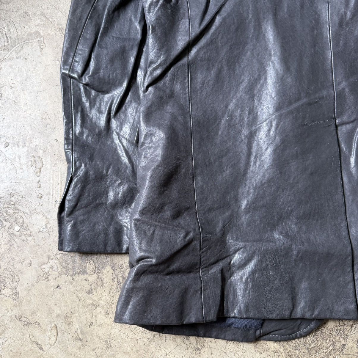 Jil Sander Jil Sander - Raf Simons - Archive Leather 2B Blazer Jacket Size US L / EU 52-54 / 3 - 10 Thumbnail