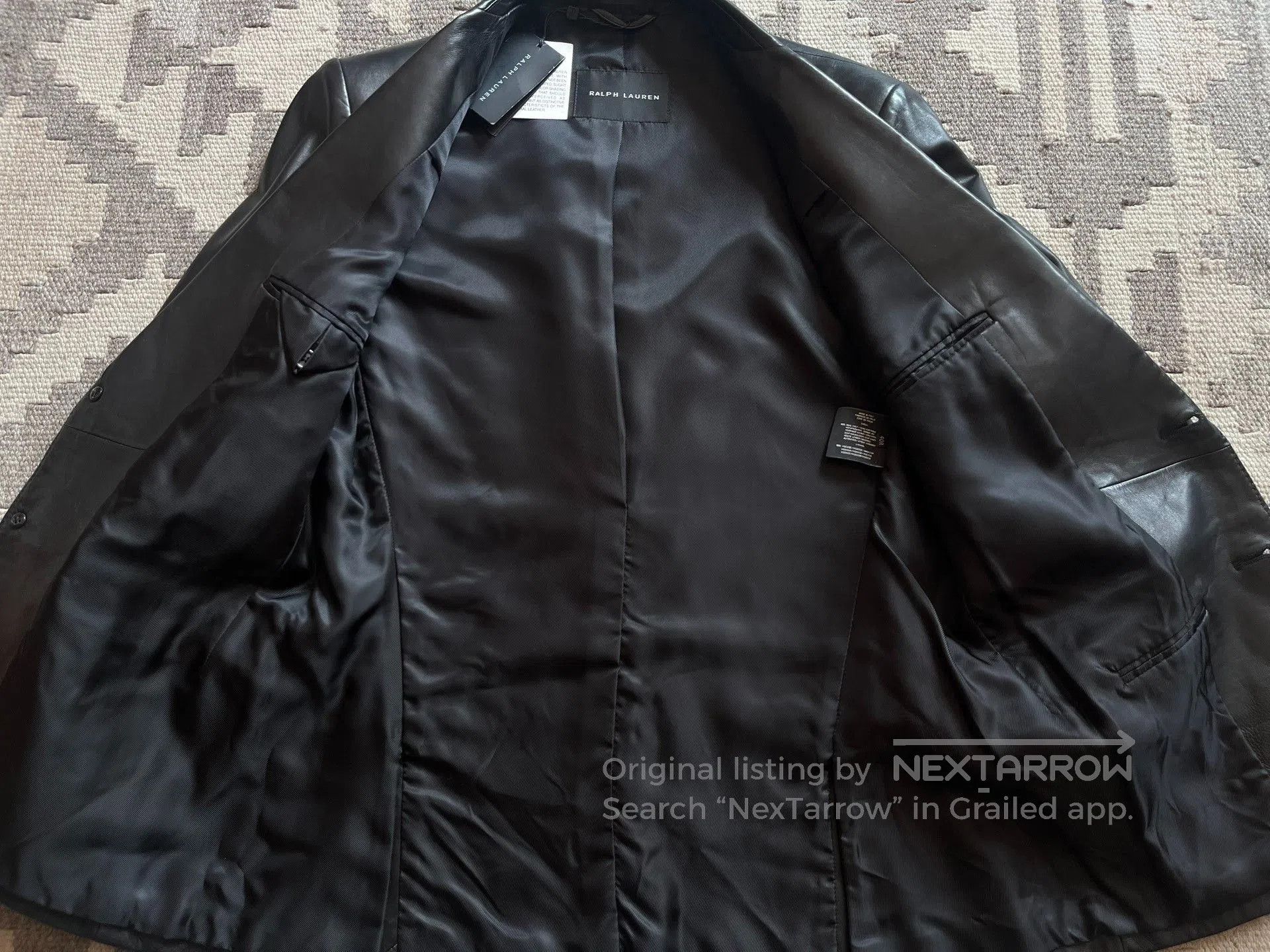 Ralph Lauren Black Label Ralph Lauren Black Label Leather Blazer. Size US XXS / EU 40 - 9 Thumbnail