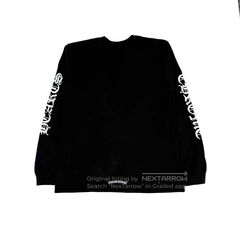 Chrome Hearts CHROME HEARTS Size XXL Croce Heart Black Neck Printed Long Size US XXL / EU 58 / 5 - 2 Thumbnail