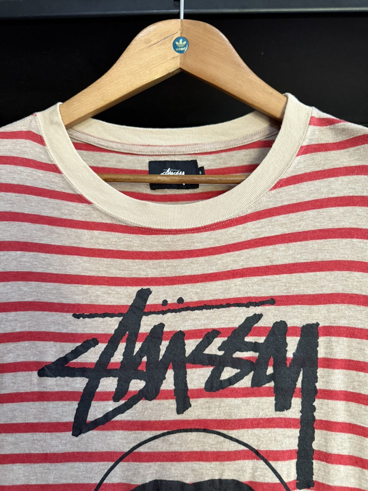Stussy × Vintage Vintage Stussy Stripe 3Q Japan Grunge Tee Size US L / EU 52-54 / 3 - 3 Thumbnail