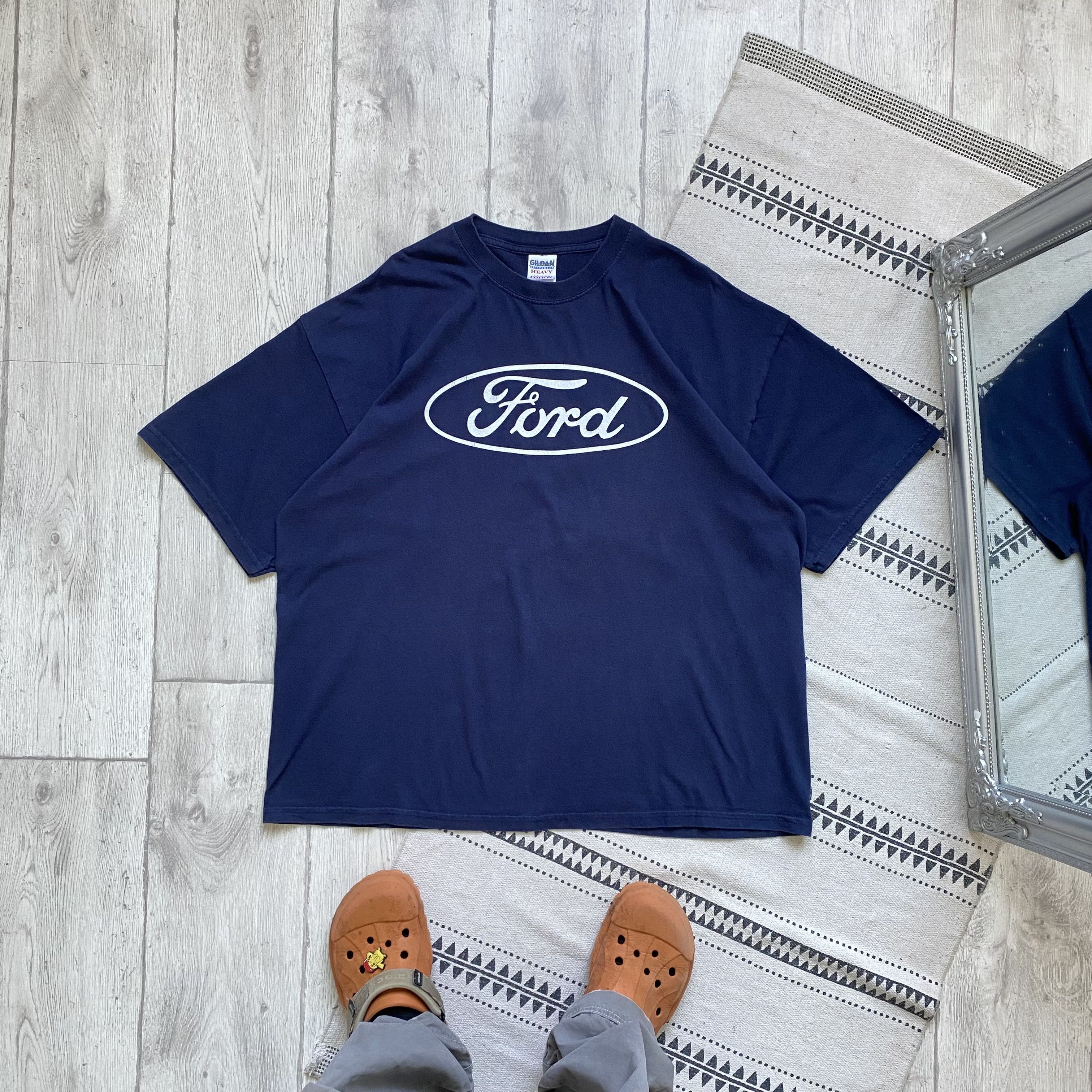 Ford 🚗 Vintage Racing Ford Tee Center Logo F1 Ferrari Monster Size US XXL / EU 58 / 5 - 1 Thumbnail