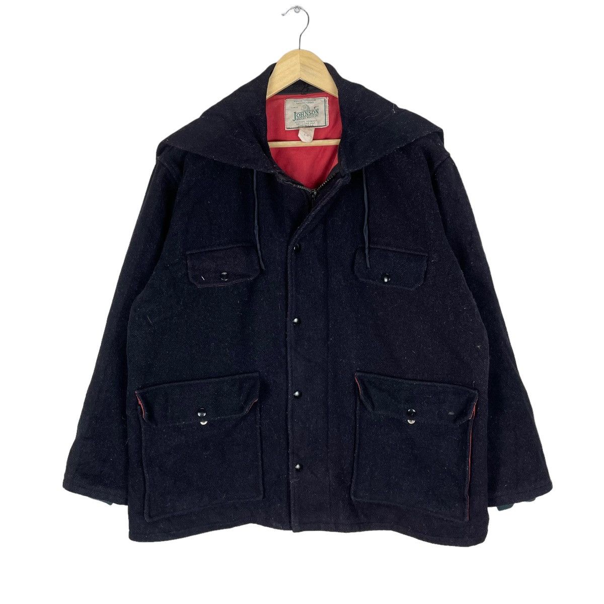 Johnson Woolen Mills 🔥JOHNSON WOOLEN MILLS UTILITY POCKET HOODIE ZIPPER JACKET Size US M / EU 48-50 / 2 - 5 Thumbnail