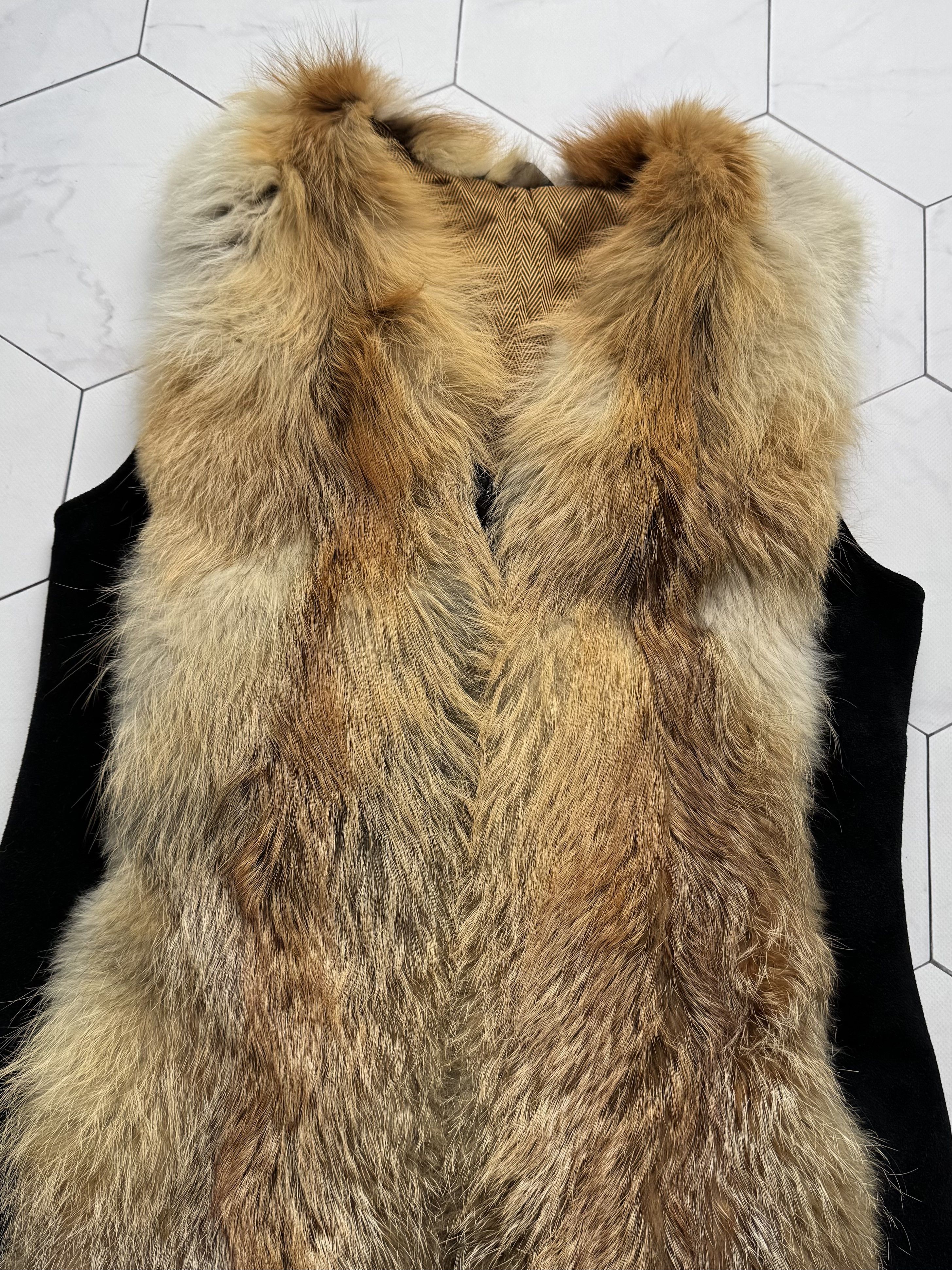 Vintage Vintage Real Fur Vest (B250)D15E2 Size S / US 4 / IT 40 - 6 Thumbnail