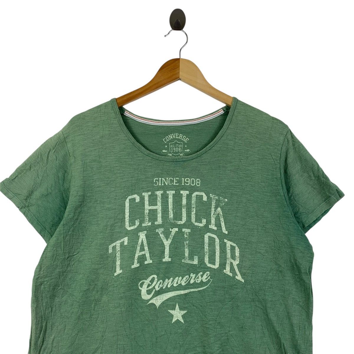 Converse Converse All Star Chuck Taylor Tee Green Graphic Size US M / EU 48-50 / 2 - 2 Thumbnail