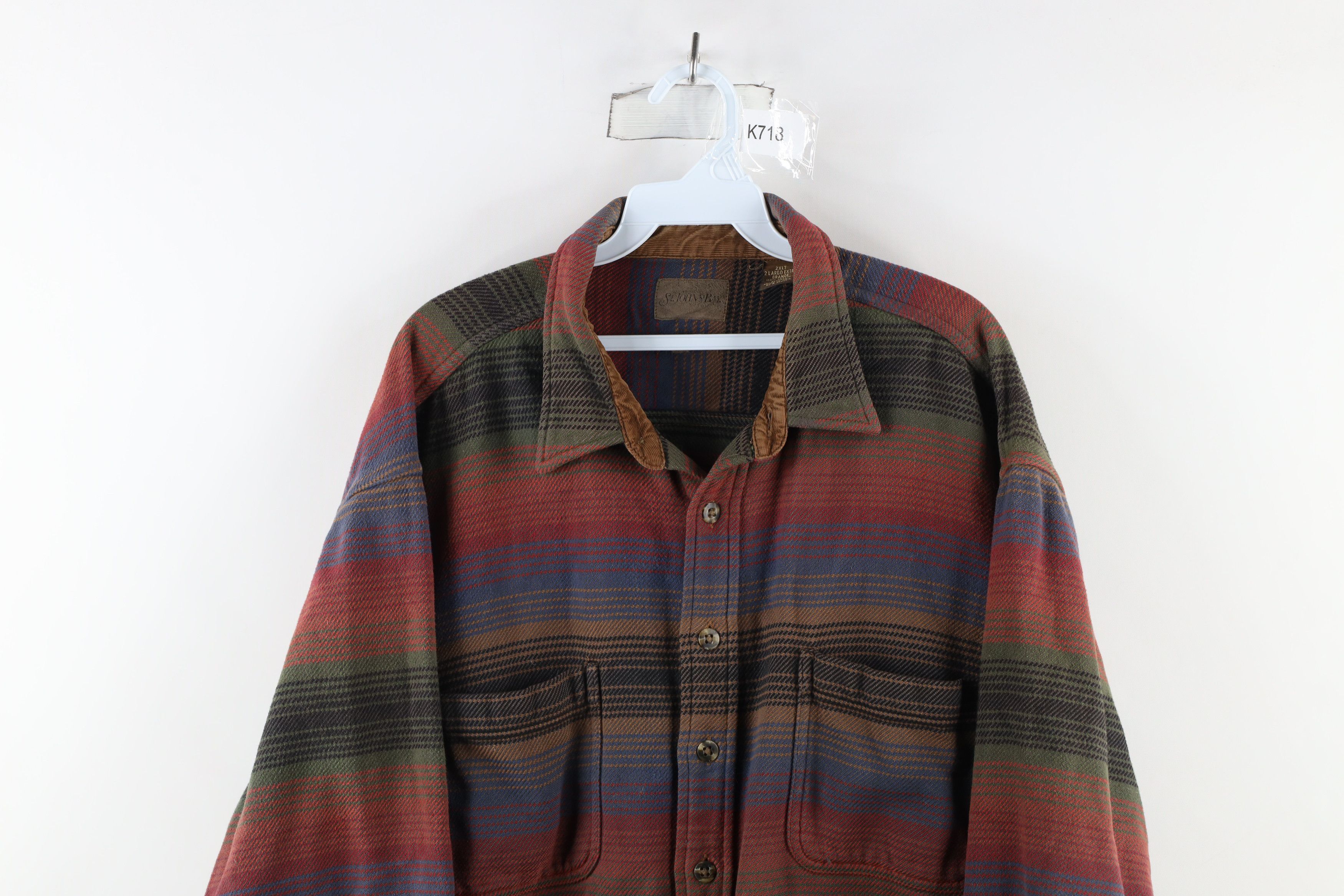 Vintage Vintage 90s Streetwear Heavyweight Flannel Button Shirt Size US XXL / EU 58 / 5 - 2 Thumbnail