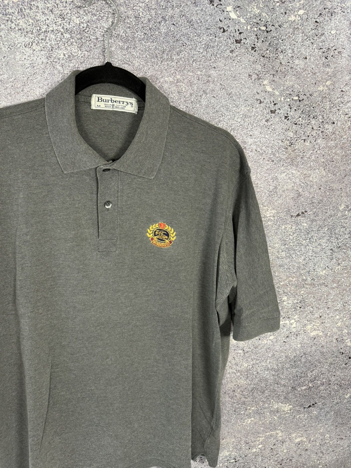 Burberry × Vintage Vintage Burberry Gray polos oldmoney M size Size US M / EU 48-50 / 2 - 3 Thumbnail