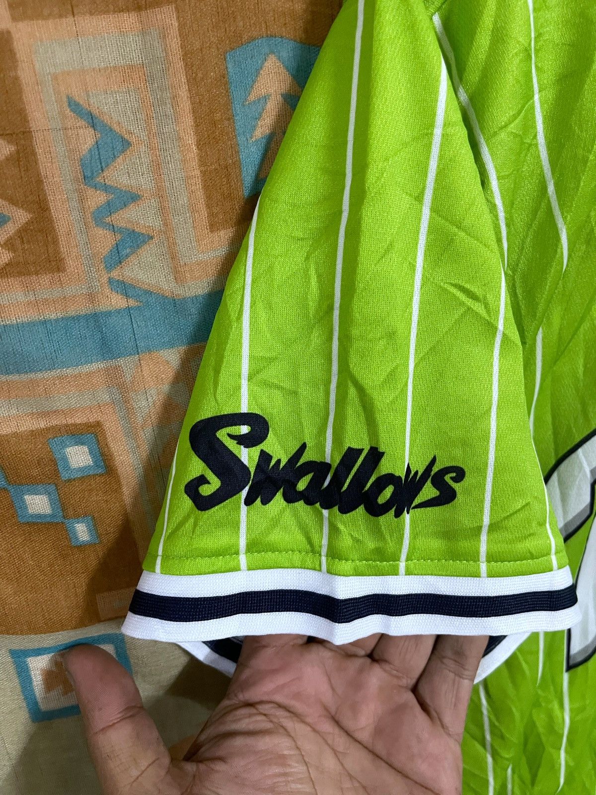 Majestic × Sports Specialties × Vintage Vintage Japan Baseball Jersey Tokyo Swallows J League Rare Size US L / EU 52-54 / 3 - 6 Thumbnail