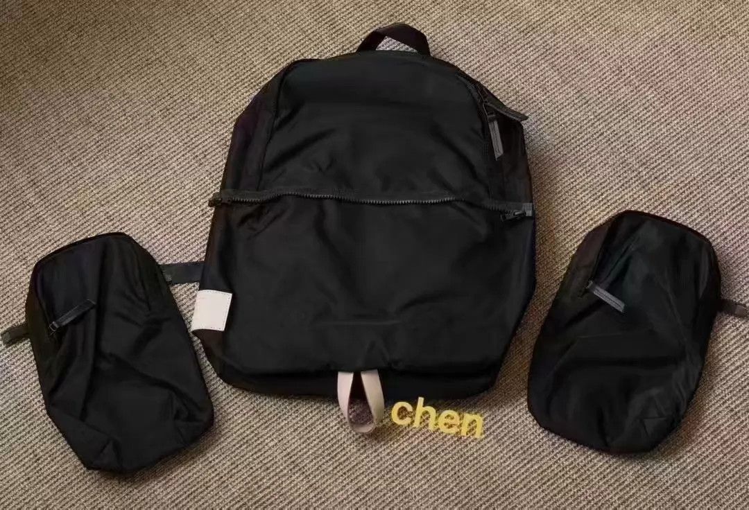 Hender Scheme Hender Scheme 2-Pocket Backpack Handmade Black Nylon Calf Size ONE SIZE - 2 Thumbnail