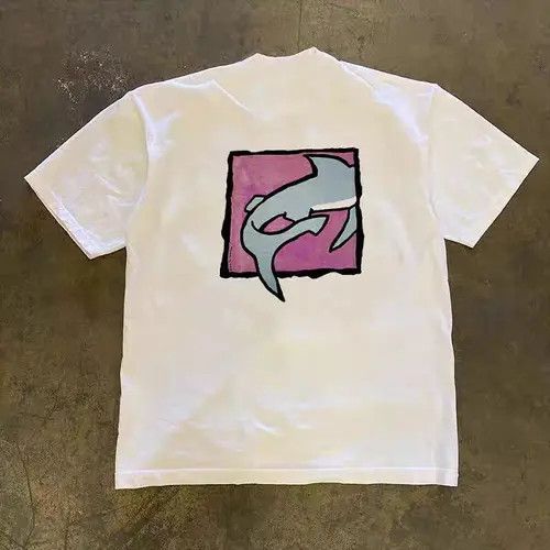 Japanese Brand × Vintage Shark pattern casual vintage cotton t-shirt Size US M / EU 48-50 / 2 - 4 Thumbnail
