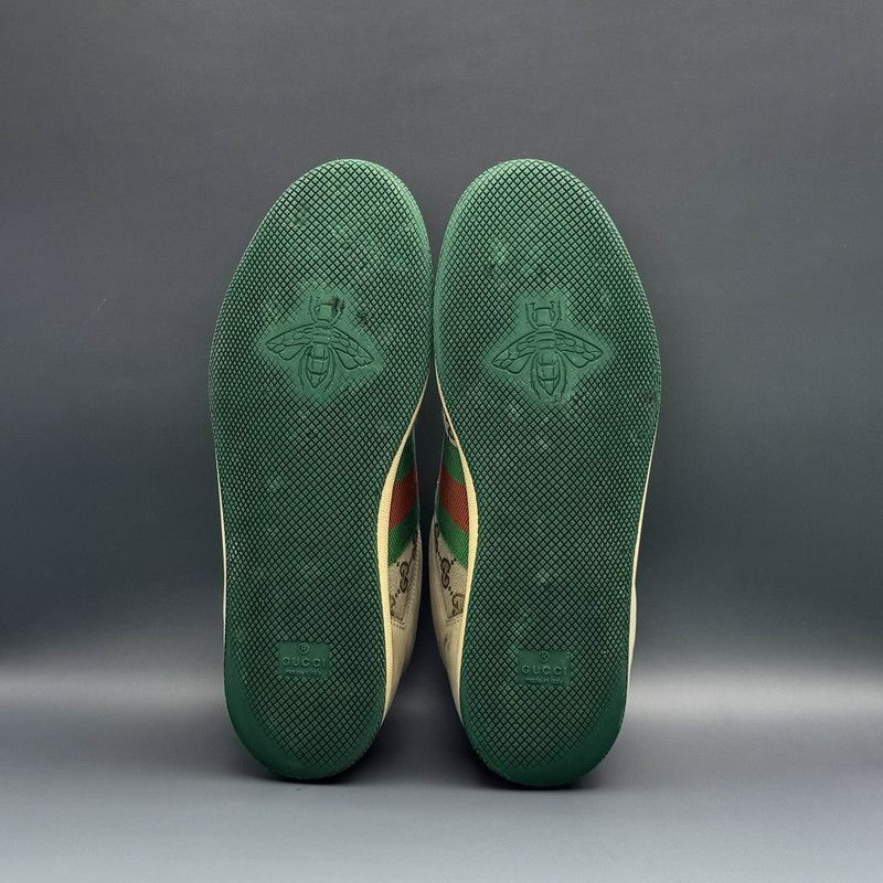 Gucci Gucci Screener Distressed Leather Sneakers for Men - Size US 8.5 / EU 41-42 - 4 Thumbnail
