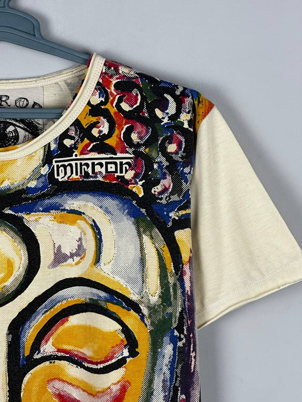 Vintage Vintage Avant Garde AOP Mirror Indian Print T Shirt Size US L / EU 52-54 / 3 - 4 Thumbnail