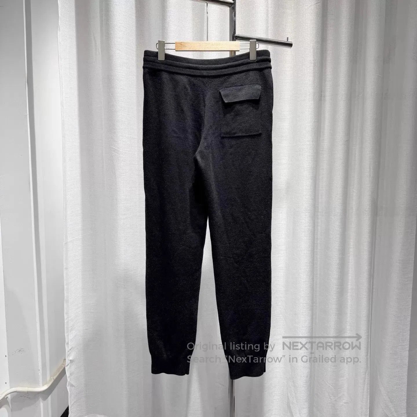 Louis Vuitton Black Embroidered Sweatpants with Drawstring. Size US 32 / EU 48 - 2 Thumbnail