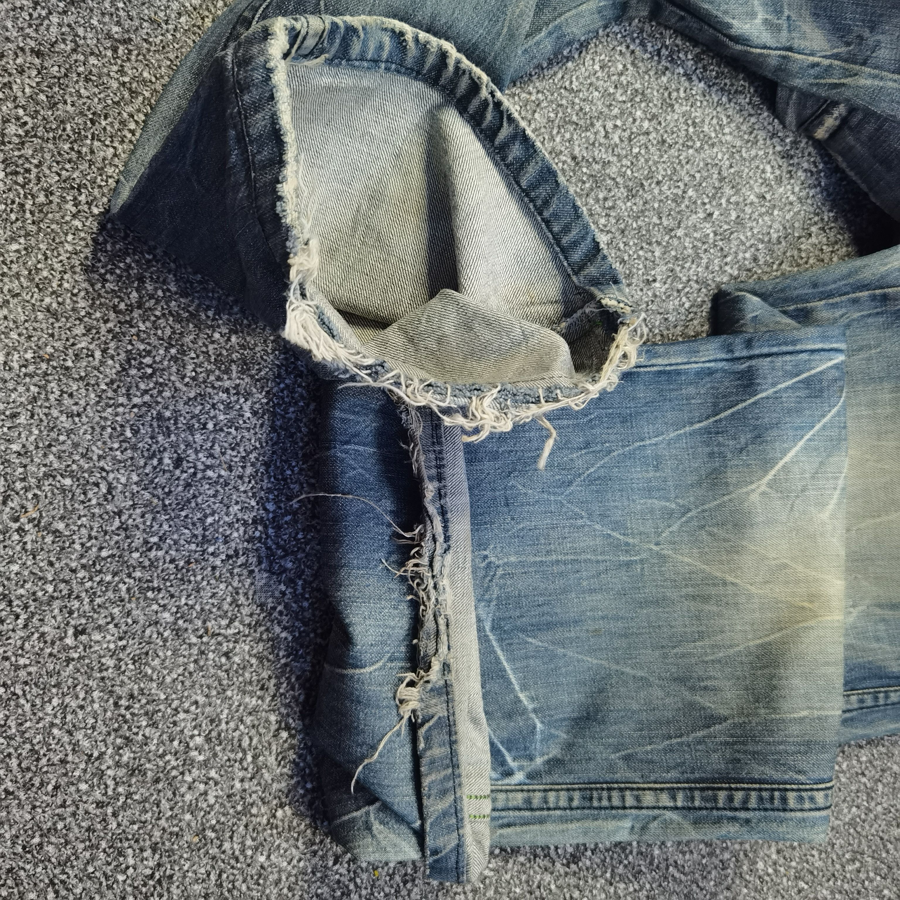 If Six Was Nine × Japanese Brand × Le Grande Bleu (L.G.B.) Y2K Crazy Baggy T2X Denim Size US 35 - 13 Thumbnail