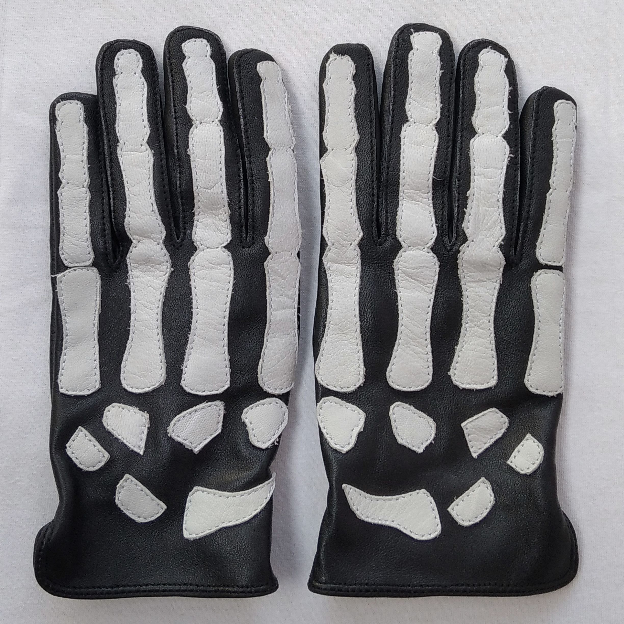 Yasuyuki Ishii Leather Skeleton Gloves Size ONE SIZE - 3 Thumbnail