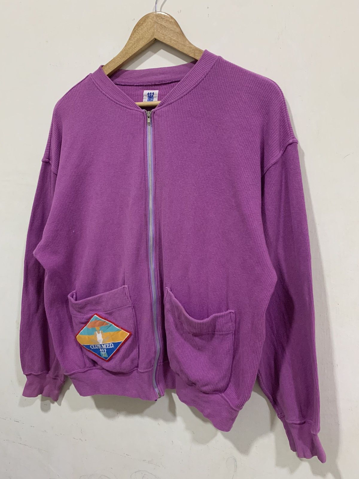Vintage Vintage Club Med Zip-Up Sweater Size US M / EU 48-50 / 2 - 2 Thumbnail