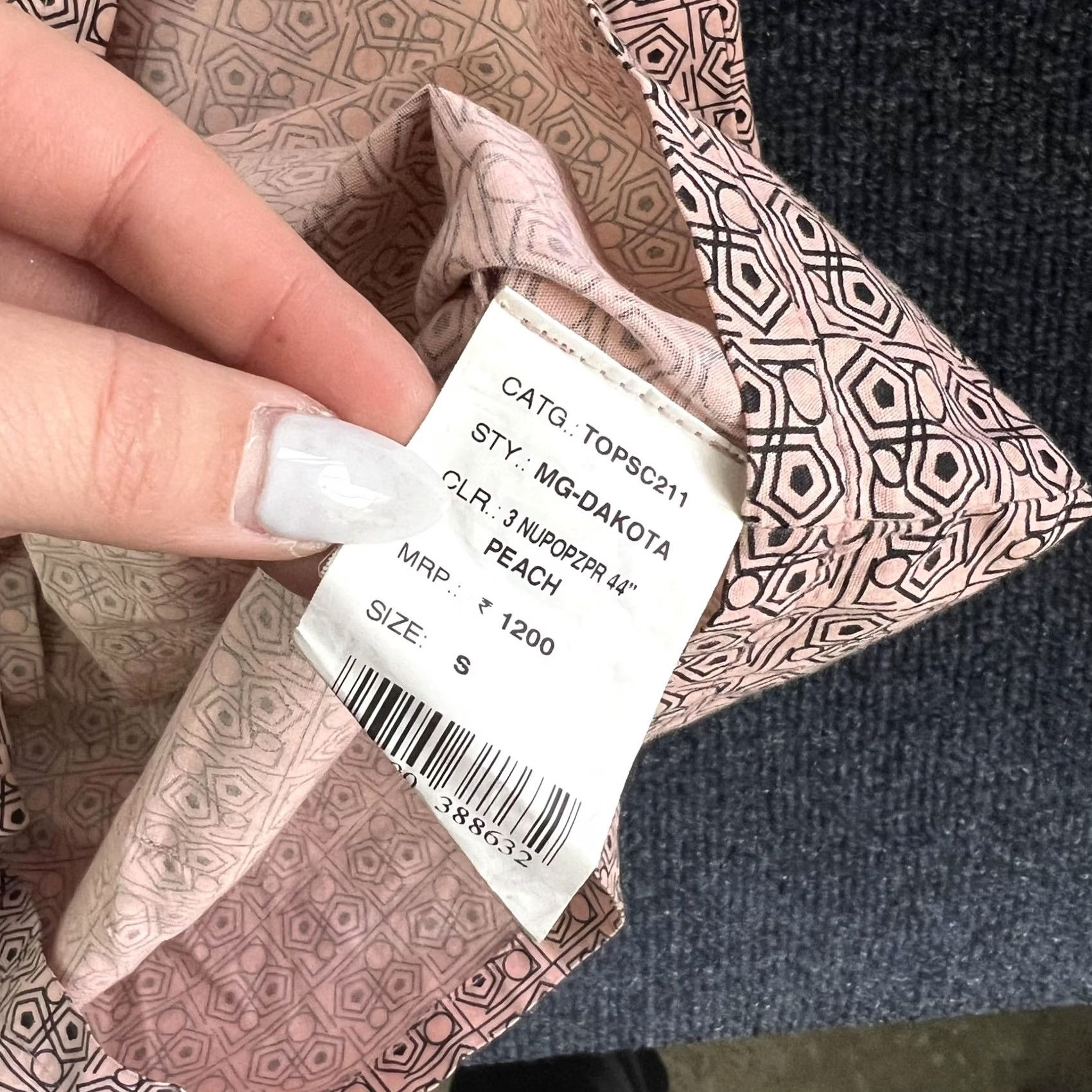 Pinko Remanika Tank Juniors S Pink Embroidered Halter Geometric Pattern Boho Sleeveless Shirt Top Size S / US 4 / IT 40 - 5 Thumbnail