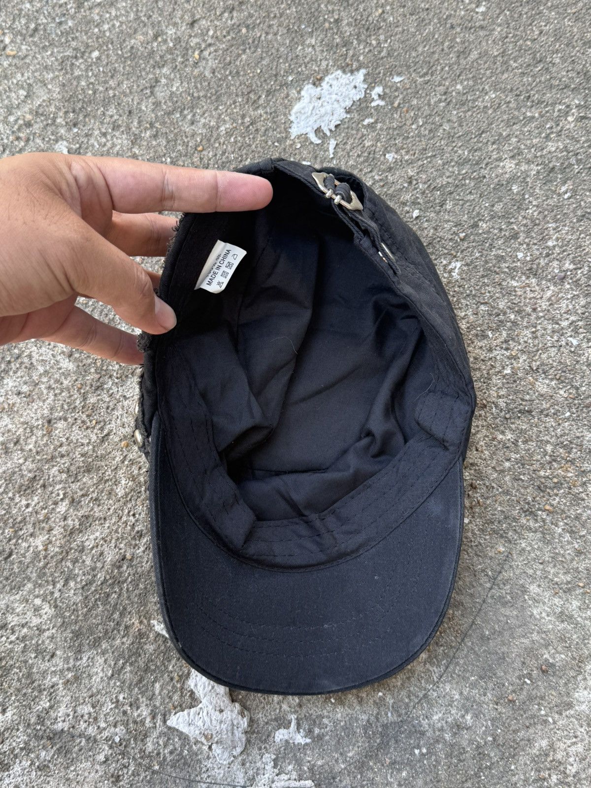 KMRii Vkei 2000s Styled England Zipper Studded Hats Size ONE SIZE - 6 Thumbnail