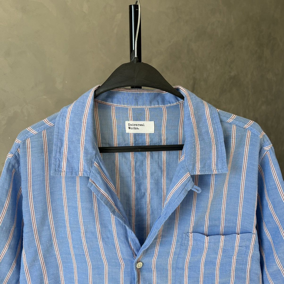 Universal Works Universal Works Striped Camp Shirt SS Size US M / EU 48-50 / 2 - 4 Thumbnail