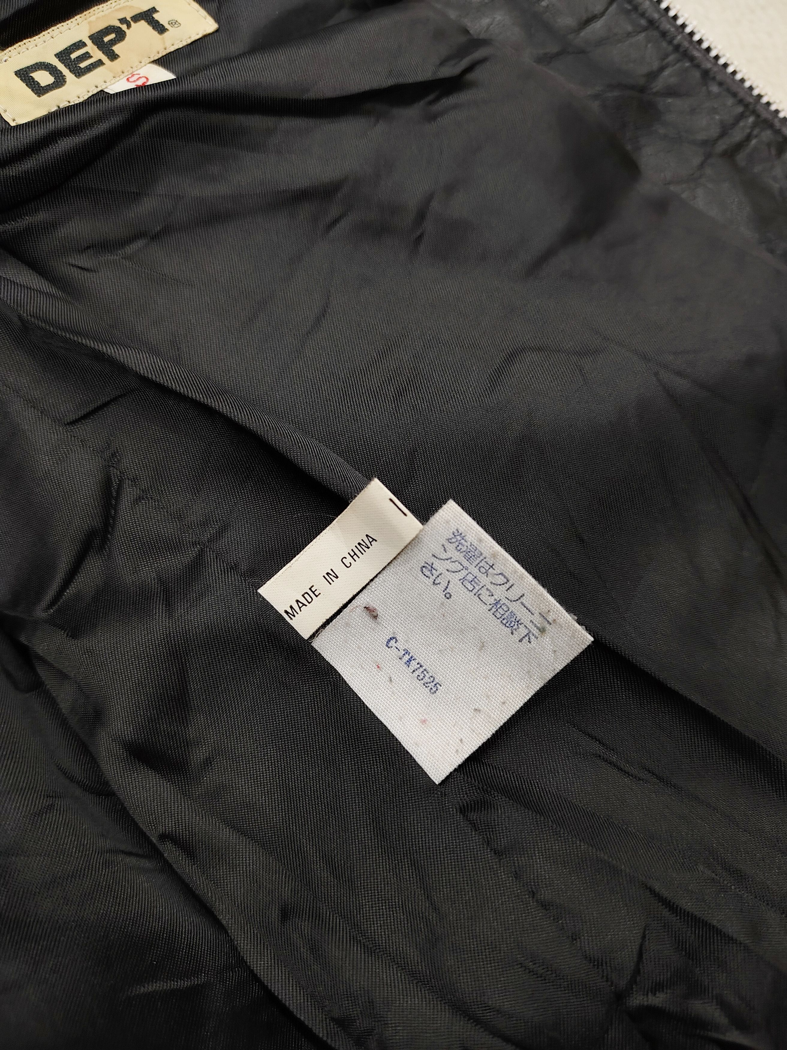 Japanese Brand 90s Dep't 🇯🇵 Raw Minimalist Leather Slim Biker Jacket Size US S / EU 44-46 / 1 - 7 Thumbnail