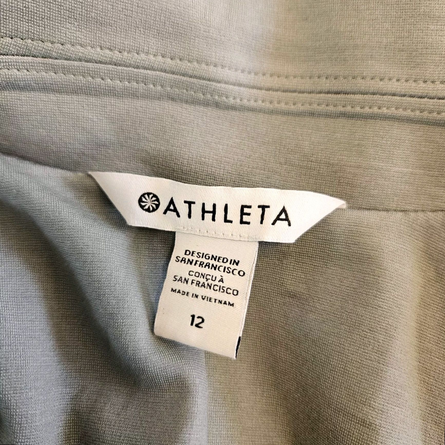 Athleta VINTAGE Athleta Blazer Shirt Womens Eastbound Gray 12 Open Front Knit Ponte-Gray Size 12 Women Blazer Size XL / US 12-14 / IT 48-50 - 5 Thumbnail