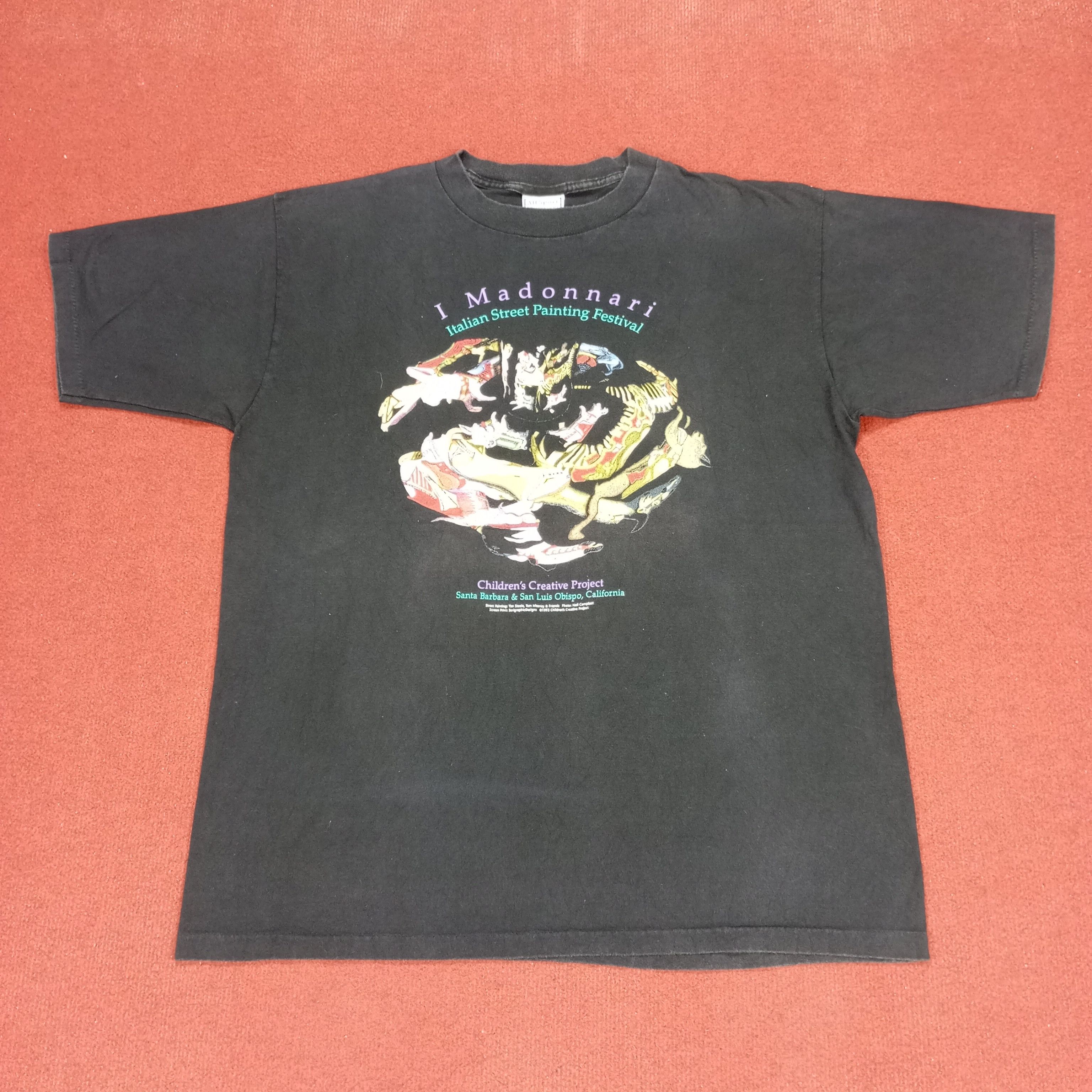 Vintage Italian Street Painting Festival Vintage Tshirt Size US XL / EU 56 / 4 - 1 Thumbnail